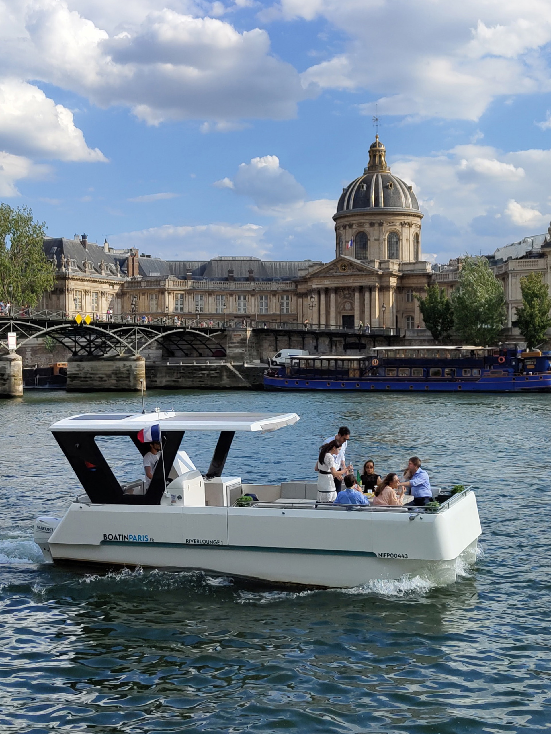 Boat in Paris - Private boat tour in Paris on the Seine - Pont des Arts - Portrait