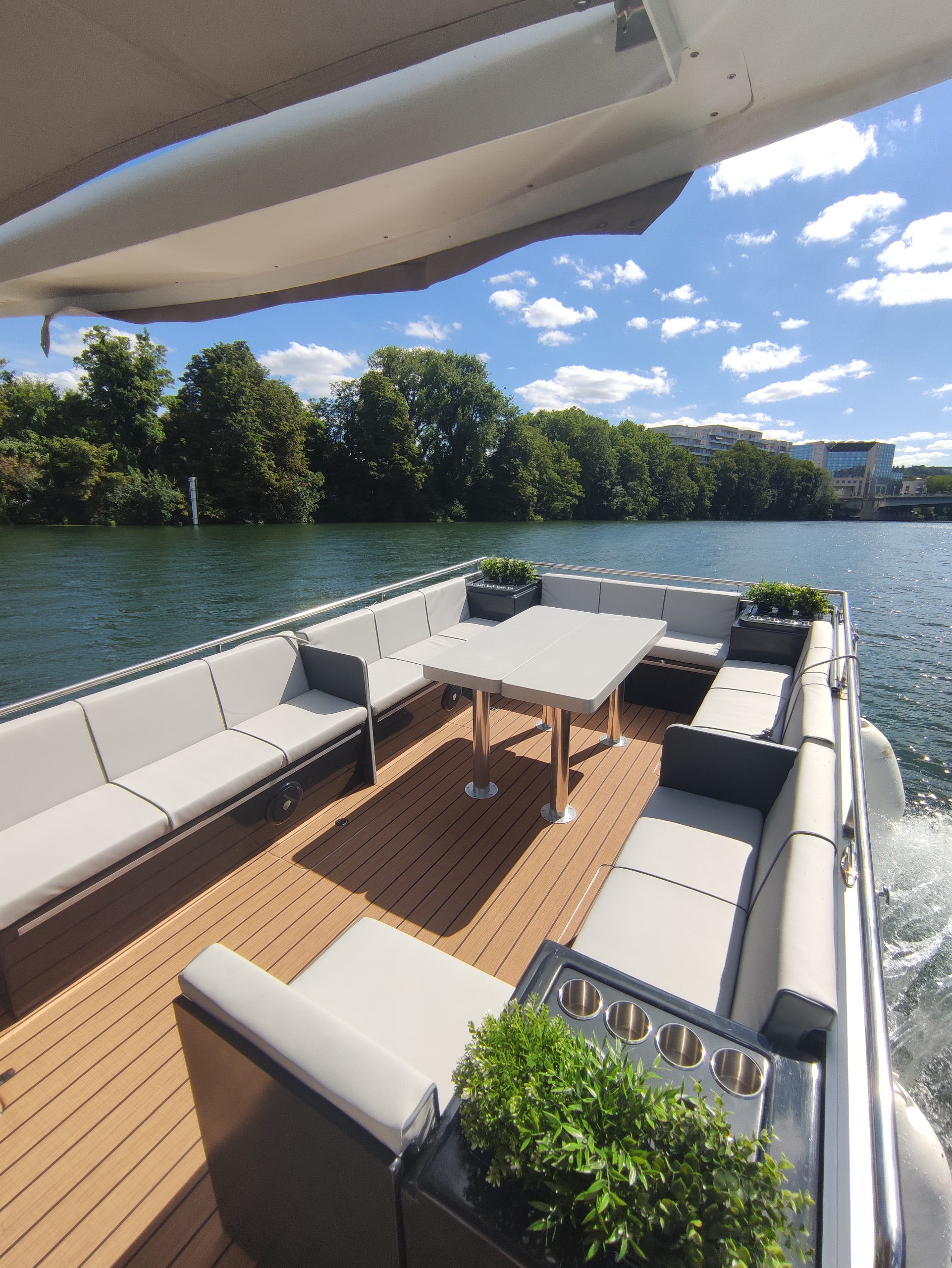 Deck view 2 Riverlounge Luxury Pontoon Boat - Private Boat Tour in Paris - Boat in Paris